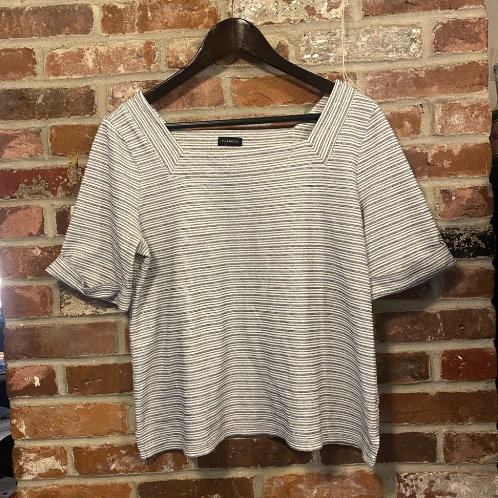 Talbots stripe top